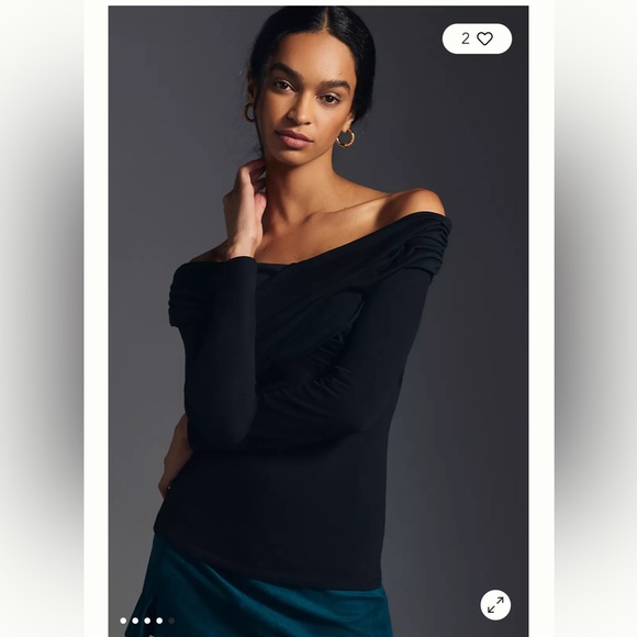 Anthropologie NWT Maeve Bow-Back Wrap Top Size XXS. - Picture 5 of 11